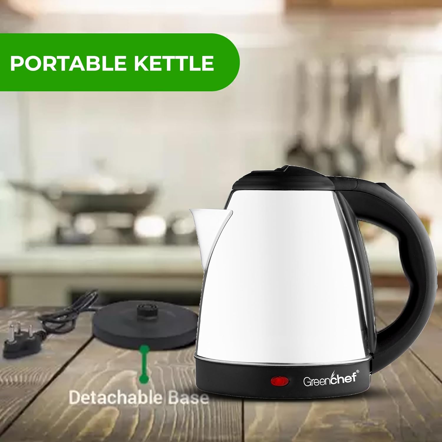 GREENCHEF Swift Electric Kettle 1.5 Litre 1500 watts